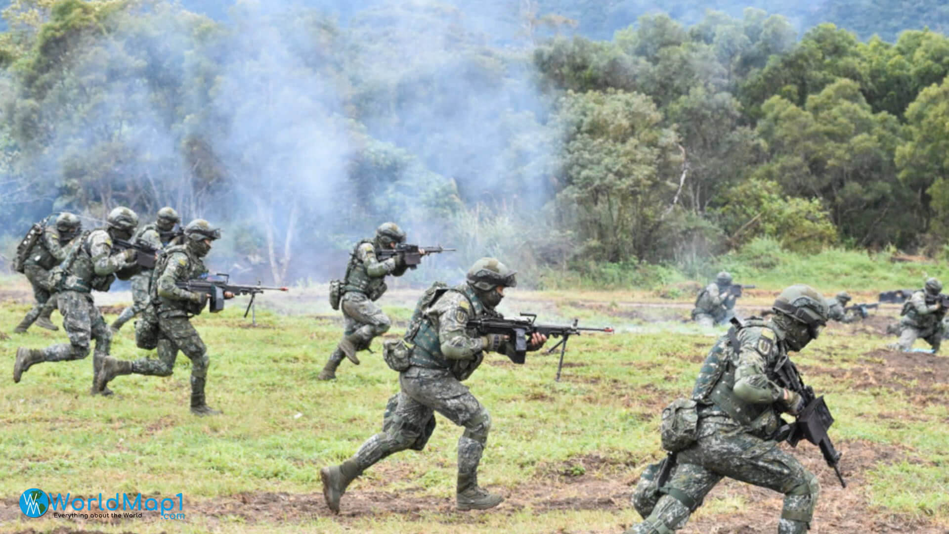 Exercice de l'armee de Taiwan